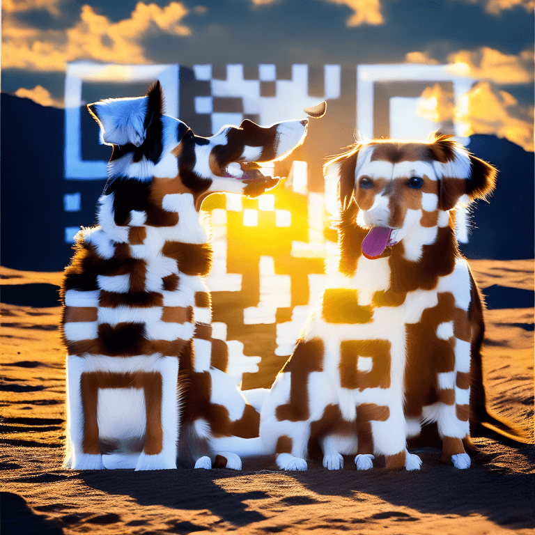 مثال کد QR هوش مصنوعی شماره #2